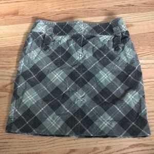 90s plaid pencil skirt